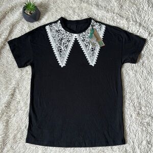 NWT Noisy May Rubber Top Black/ Collar size Small
